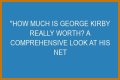 George Kirby Net Worth: How Much Is George Kirby Worth?